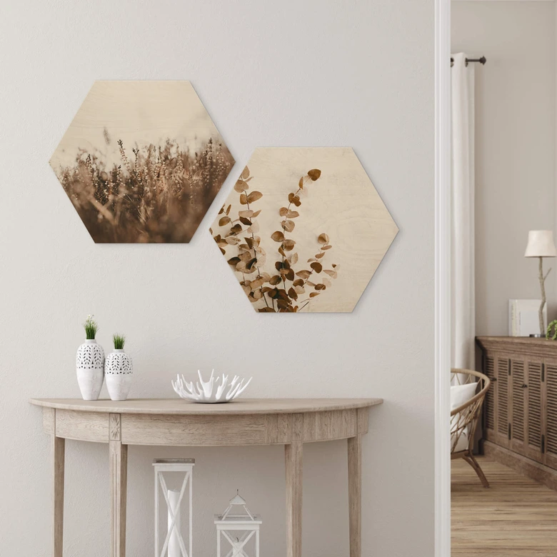 Hexagon - Holz Annie - Wiesengräser 