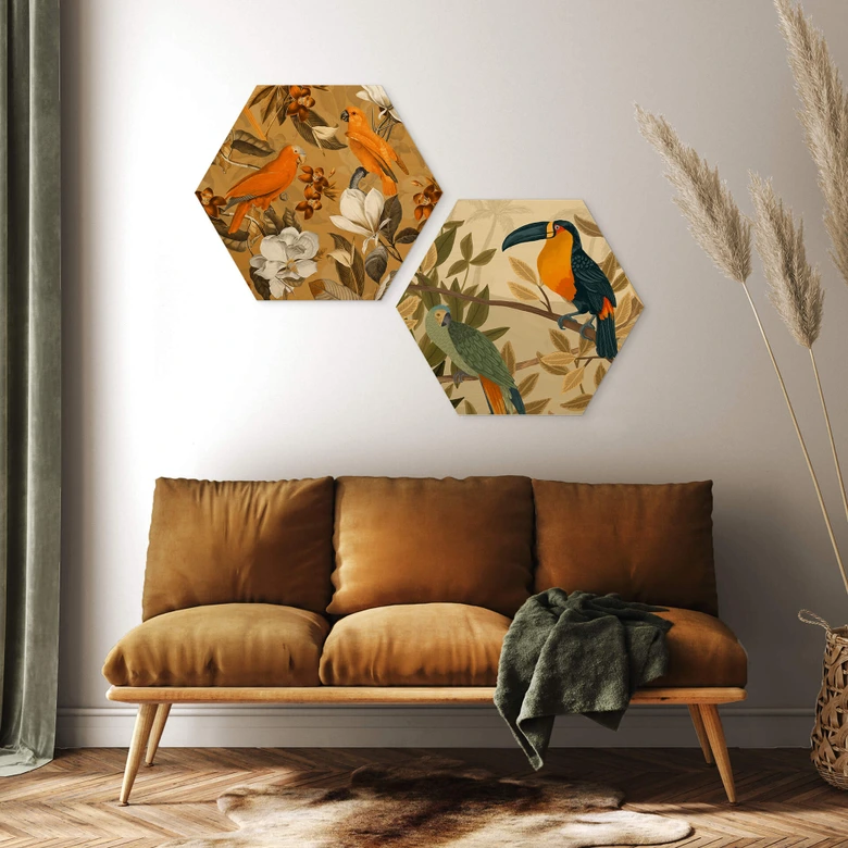 Hexagon Holz - Goed Blauw - Paradies 