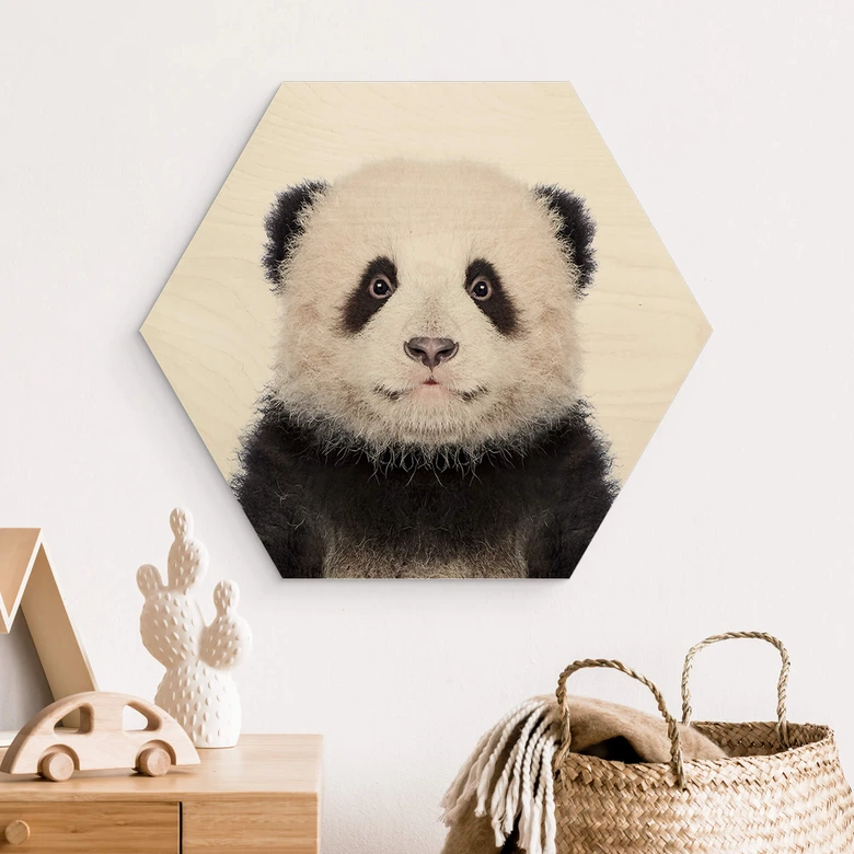 Hexagon - Holz Sisi & Seb - Baby Panda 