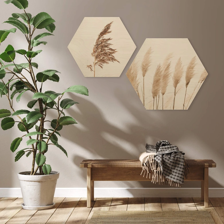 Hexagon - Holz Sisi & Seb - Pampas 