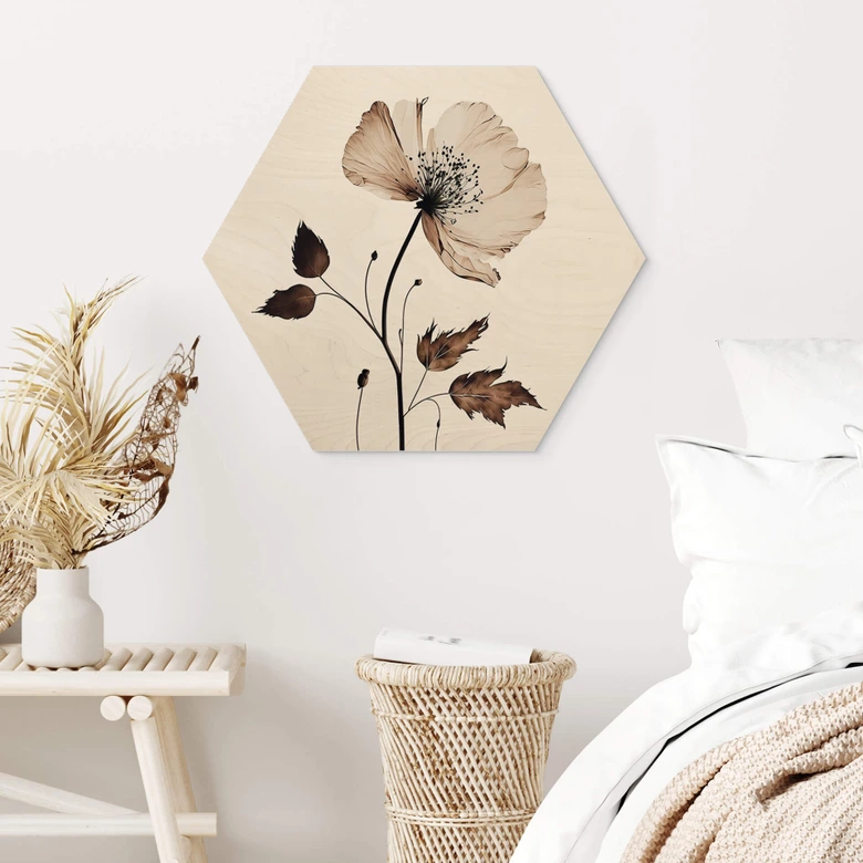Hexagon Hout Treechild - Droogbloemen 