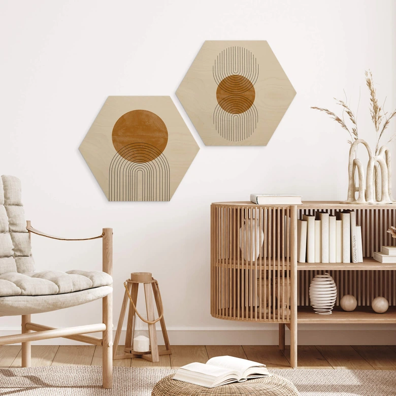 Hexagone - Bois The Miuus Studio - Modern Composition 