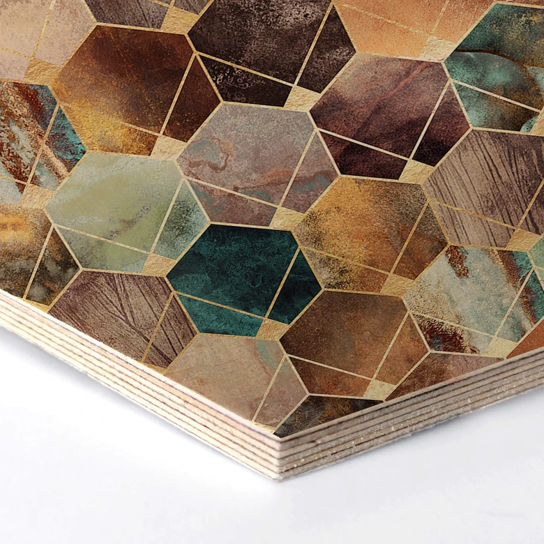 Hexagon Wood - Fredriksson - Gold 