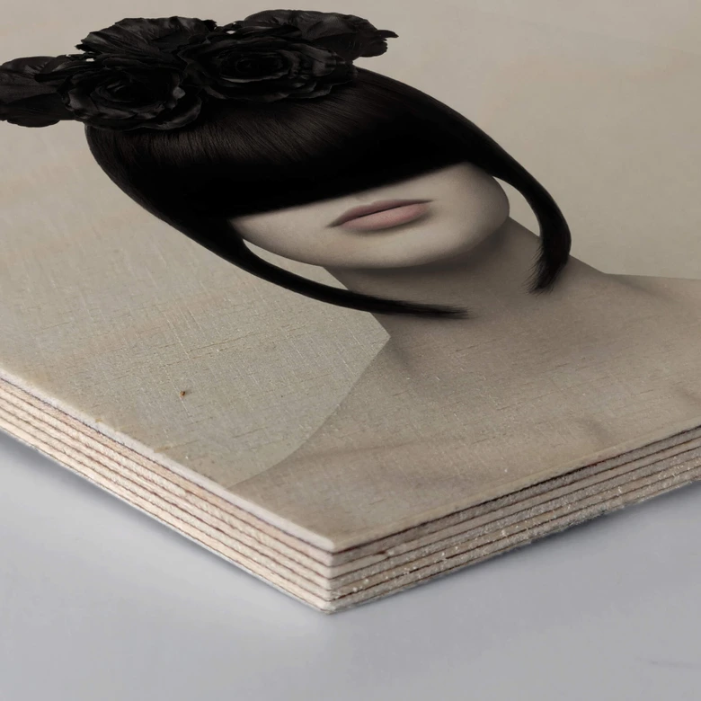 Hexagon - Holz Birke-Furnier - Nemcekova - Black Widow 