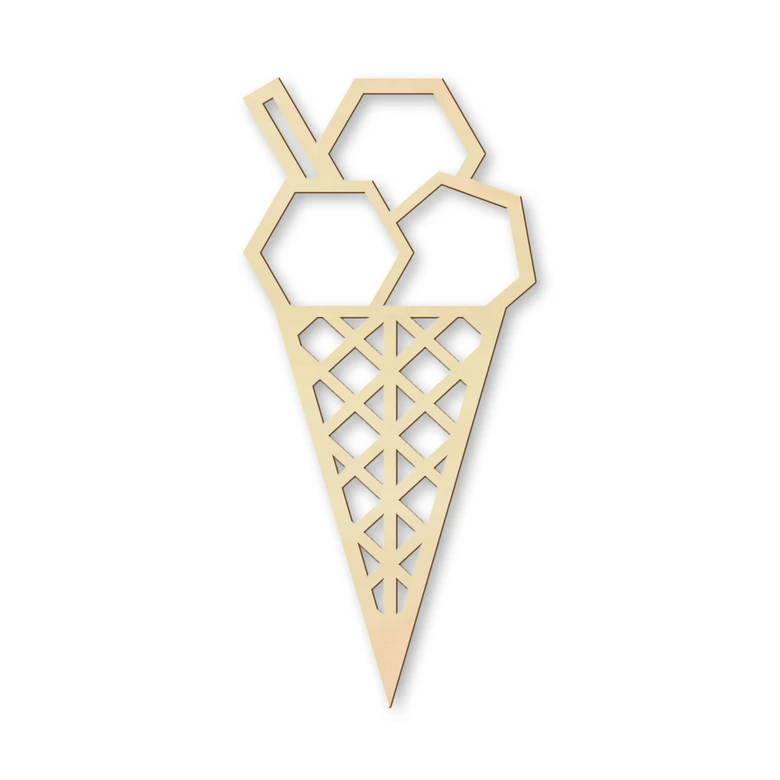 Wooden Icecream – poplar wood 