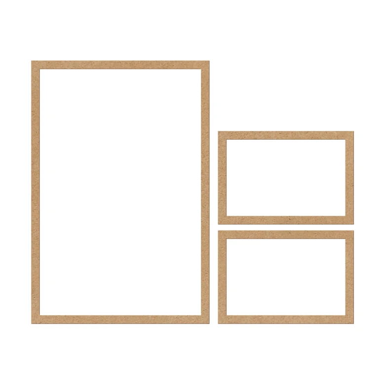 MDF Omlijsting - naturel 
