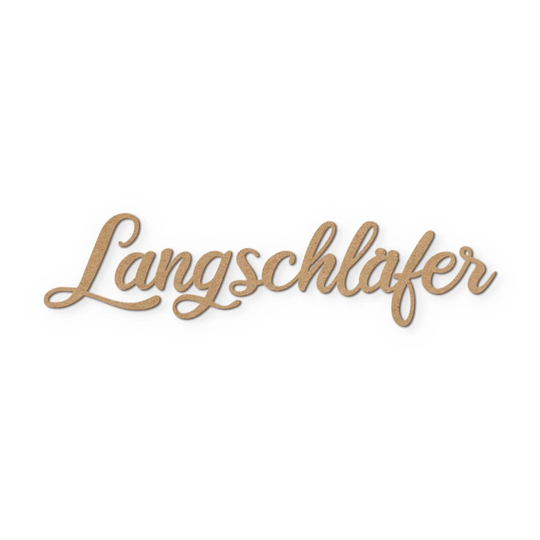 scritta 3D Beautiful - decorazione murale in MDF naturale 