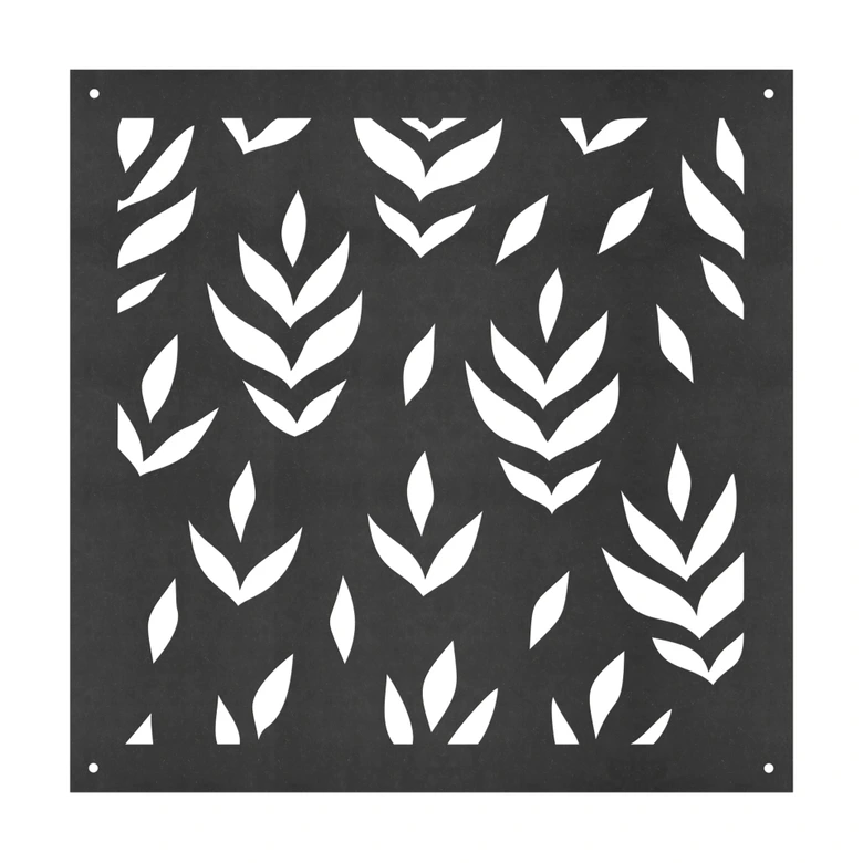 Room divider, partition floral leaves - MDF 