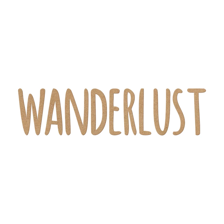 Décoration en bois MDF Wanderlust 
