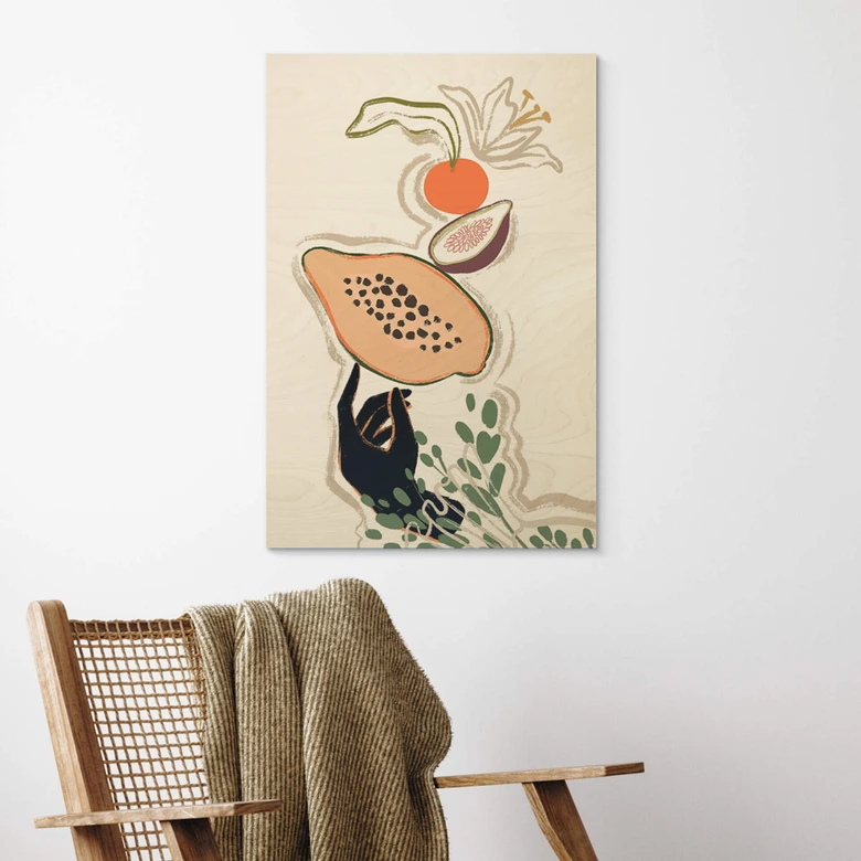 Holzbild Arty Guava - Papaya Balance 