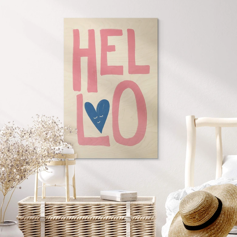 Cuadro de madera Fritsch - Un saludo amistoso 