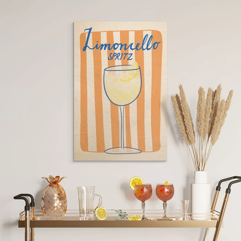 Holzbild Limoncello Spritz - Fritsch 