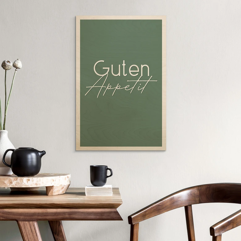 Holzbild Guten Appetit 