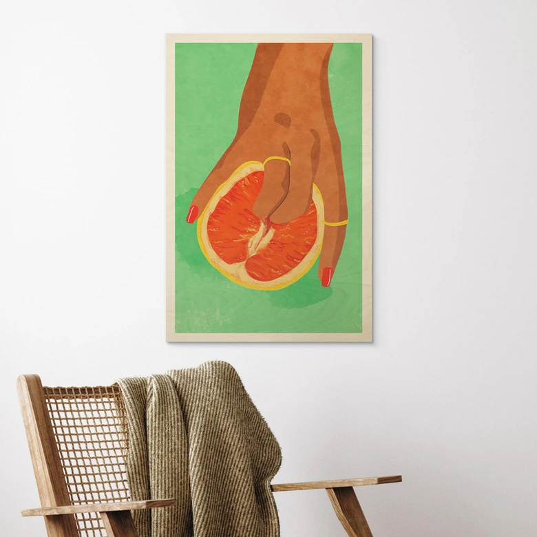 Holzbild Sinnliche Berührungen - Oltmanns 