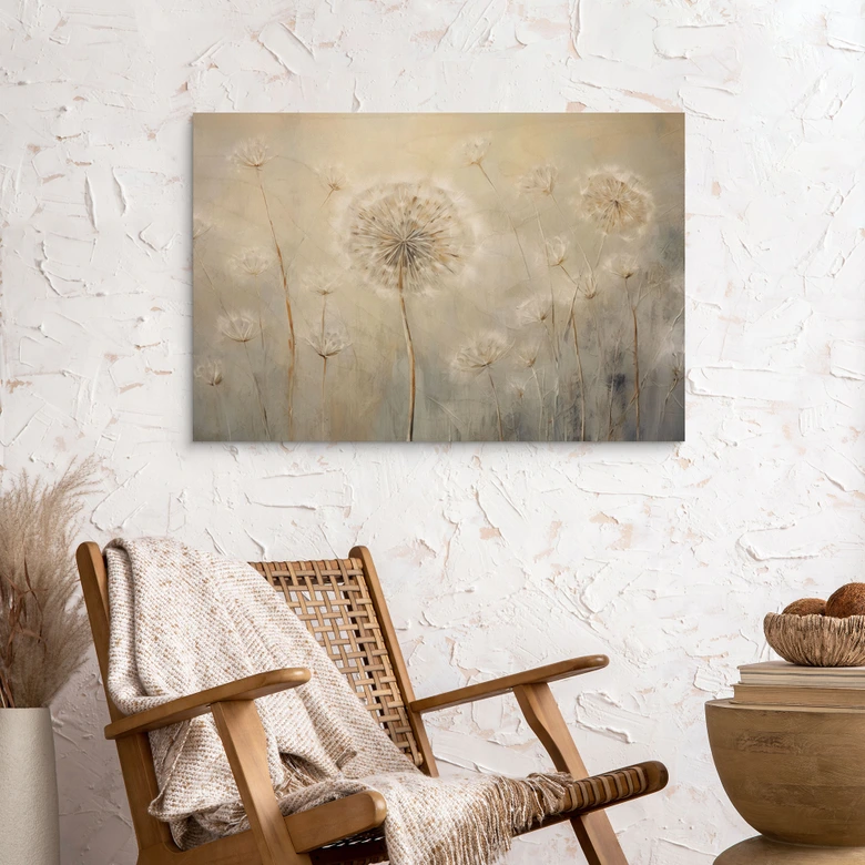 Holzbild Pusteblumen-Traum im Frühling - Paksoylu 