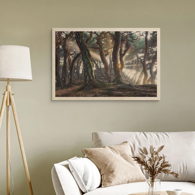 Cuadro de madera pinar sagrado - Ryu 