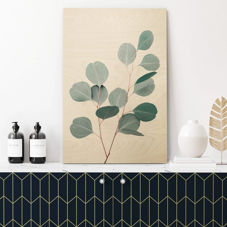 Holzbild Sisi & Seb - Blauer Eukalyptus 