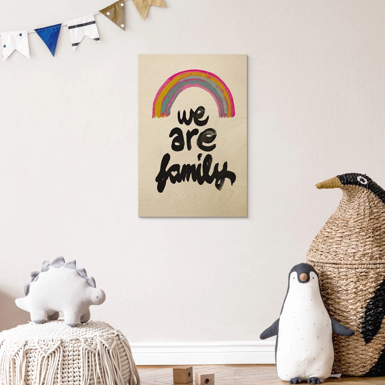 Holzbild We are family - Treechild 