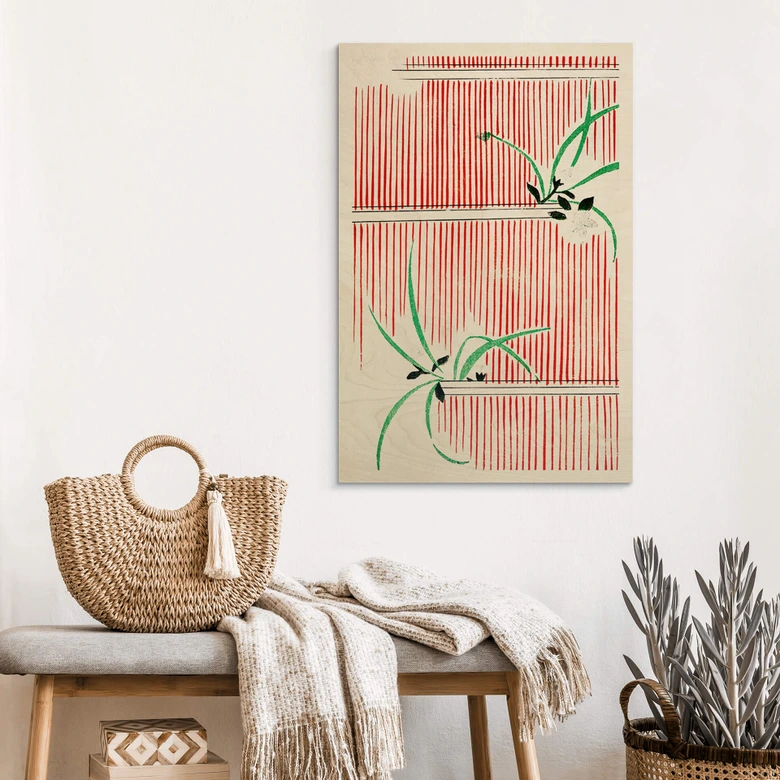 Houten Poster Watanabe Seitei - Morning glory 