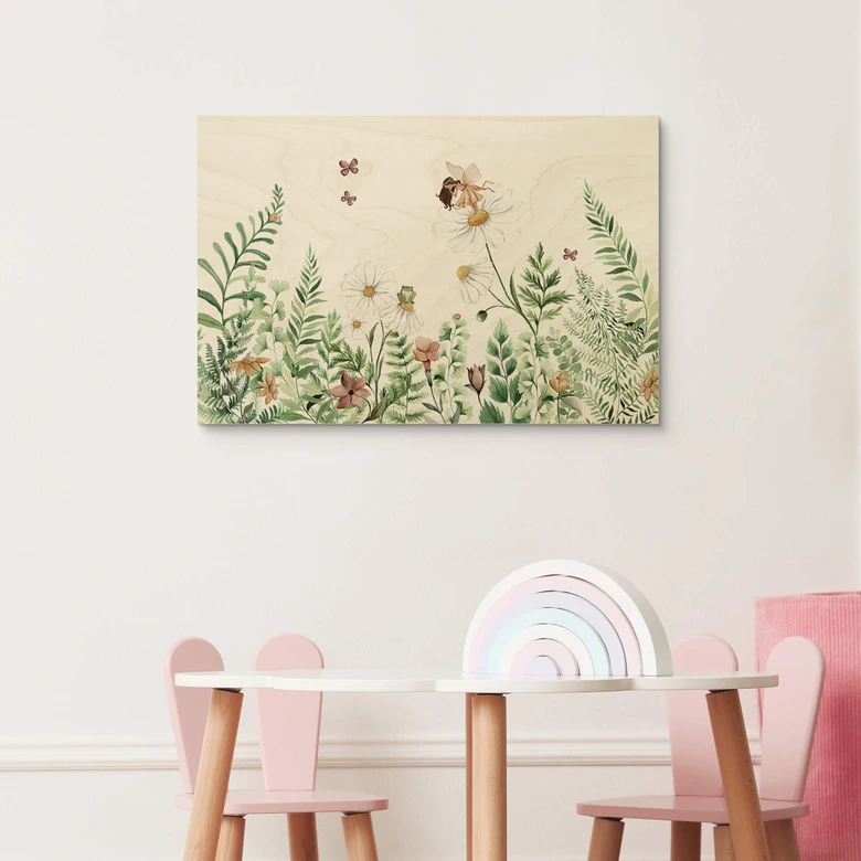 Holzbild Kikki Belle - Feengarten 