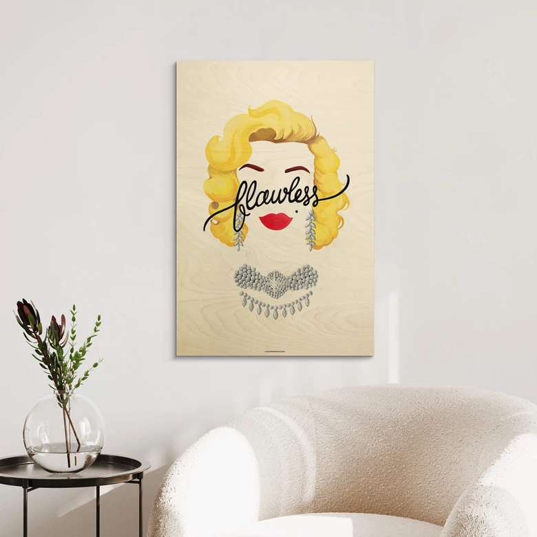 Holzbild Tohmé - Flawless Marilyn 