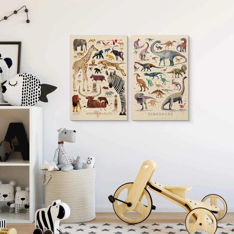 Holzbild Braun - Afrika 