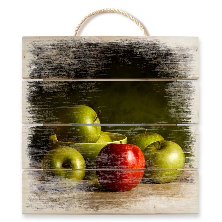 Holzbild Laercio - The lonely one - 40x41,5 cm 