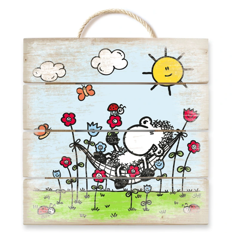 Holzbild sheepworld Ganz viel nix - 40x41,5 cm 
