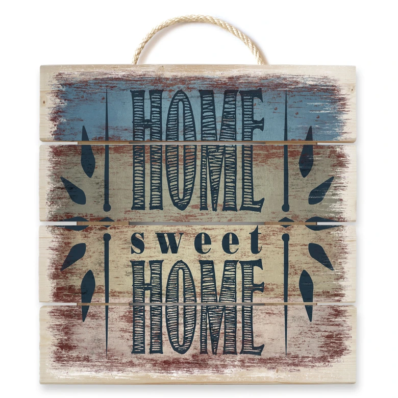 Obraz drewniany Home Sweet Home 1 - 40x41,5 cm 