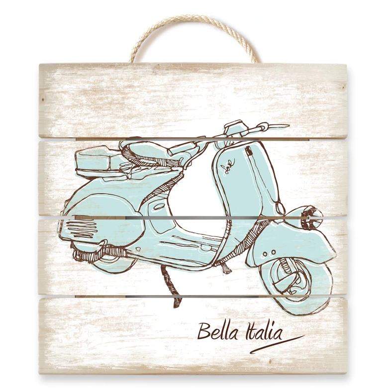 Tableau sur bois - Vespa 