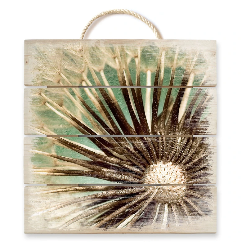 Holzbild Pusteblumen-Poesie - 40x41,5 cm 