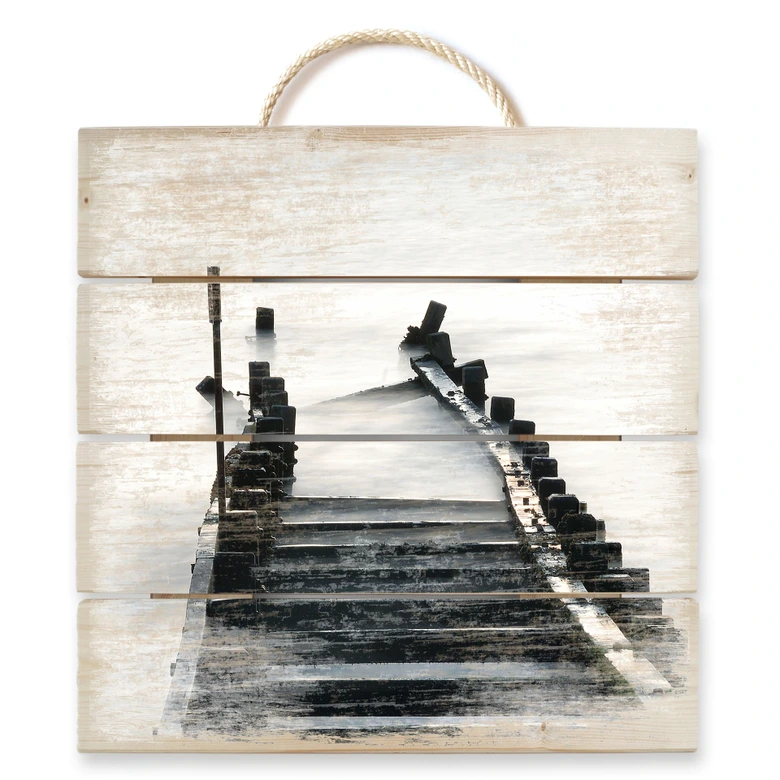 Holzbild Way to nowhere - 40x41,5 cm 