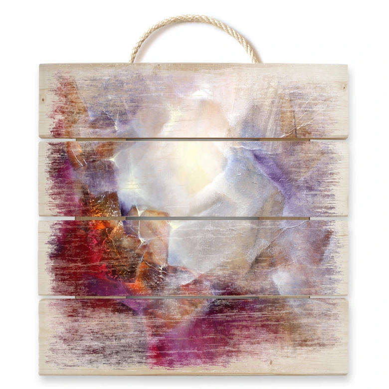 Holzbild Schmucker - Vom Inneren Leuchten - 40x41,5 cm 