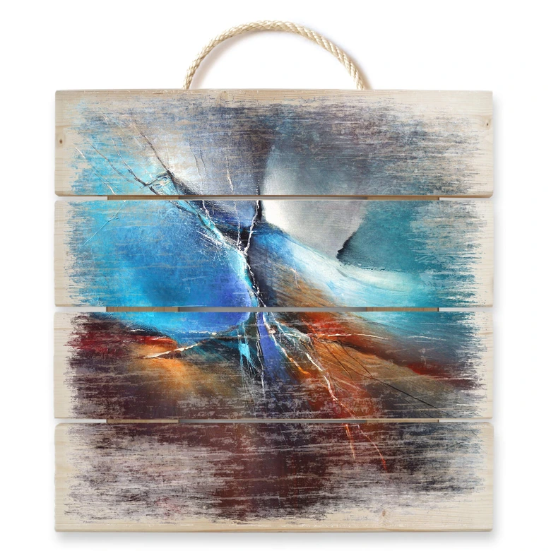 Schmucker Trätavla - Våren i Eistobel - 40x41,5 cm 