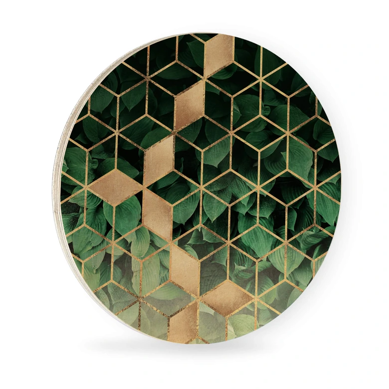 Holzbild Fredriksson - Natur trifft Geometrie - Rund 