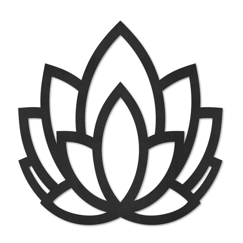 MDF - Dekoracja drewniana - Kwiat lotosu do jogi 