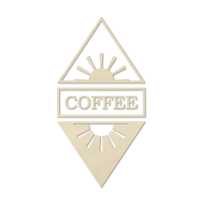 Holzdeko Pappel - Coffee Tag und Nacht (9-teilig) 