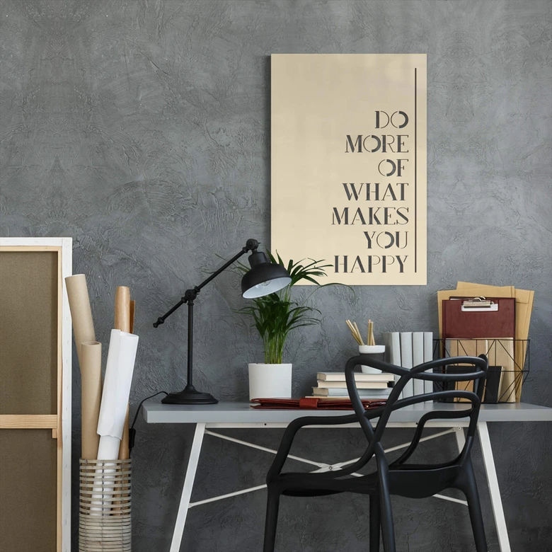 Dekobild Pappel - Do more of what makes you happy 
