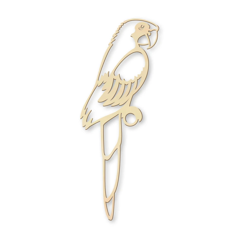 Holzkunst Pappel - Papagei 