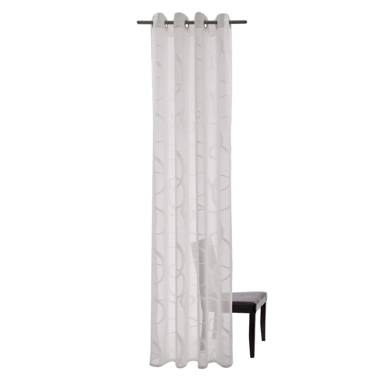 Homing Halbtransparenter Ösenschal Seth weiß -  2,45 x 1,4 m 
