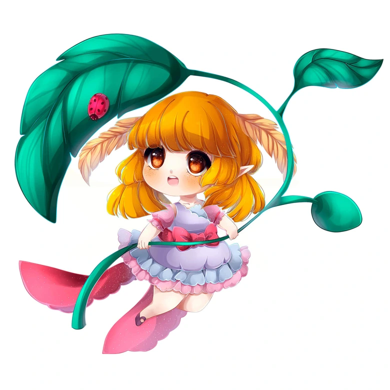 Muursticker La Doll Blanche – Little Fairy 