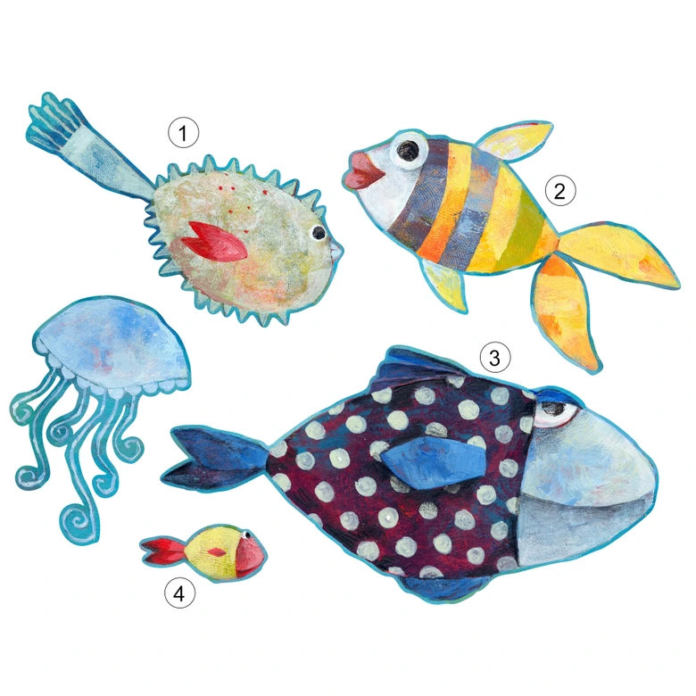 Wall sticker Blanz - Fish 