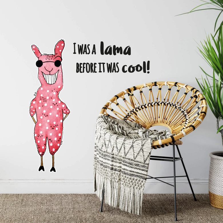 Wandtattoo Hagenmeyer - I was a lama, before it was cool! 