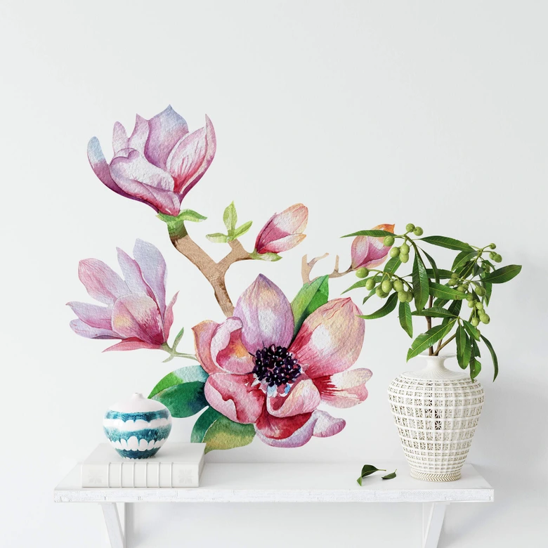 Wandtattoo Kvilis - Magnolien 03 