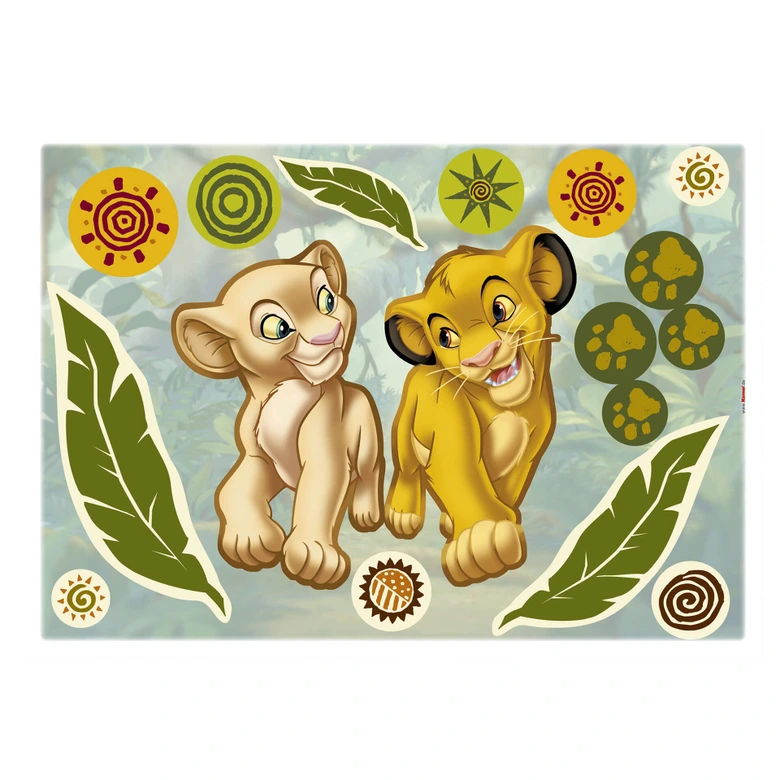 Wandsticker Simba and Nala 