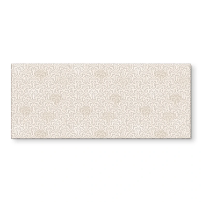 Küchenrückwand Abstrakte Halbkreise in Soft Beige - Erweiterbar - Bloomery Decor 