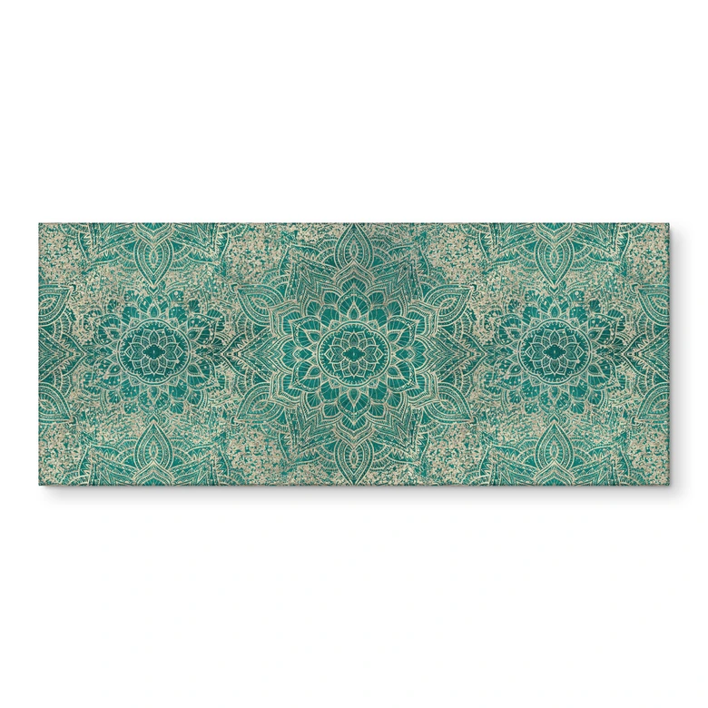 Küchenrückwand Mandala Boho Gold-grün - Bloomery Decor 