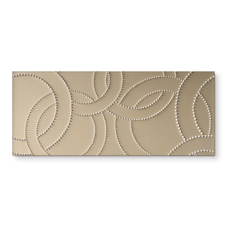 Küchenrückwand Abstrakte Ringe beige - Grande 