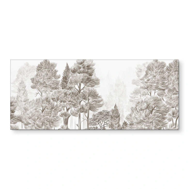 Küchenrückwand Wald mit Waldlandschaft in Beige - Ms Tiff 