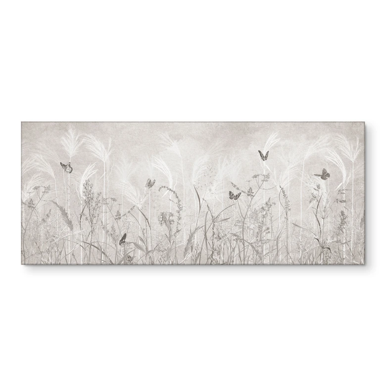 Küchenrückwand Wildblumenwiese mit Schmetterlingen im skandinavischen Design - Ms Tiff 